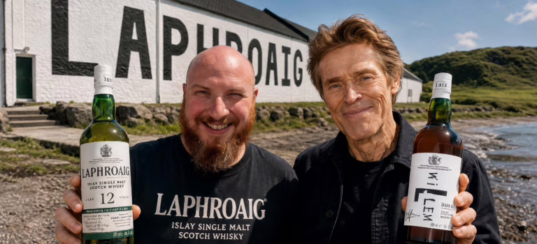 Laphroaig 12yo and 14yo Willem Dafoe